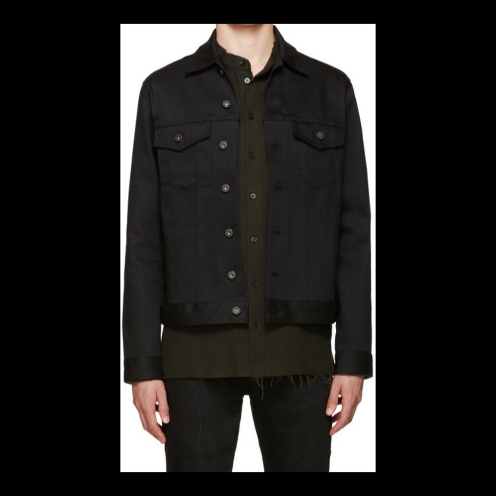 N&F Black power stretch denim jacket